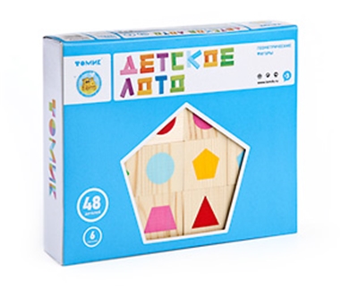 Лото Геометрические фигуры 48 шт.