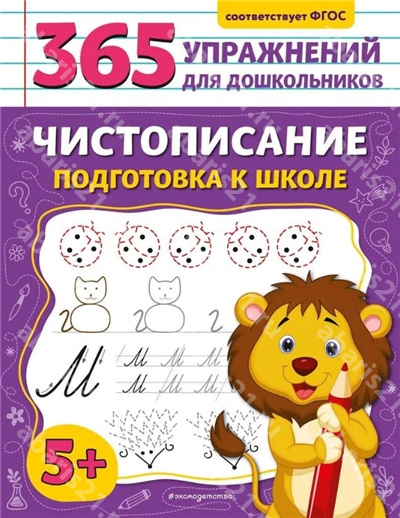 Чистописание. Подготовка к школе. 5+.