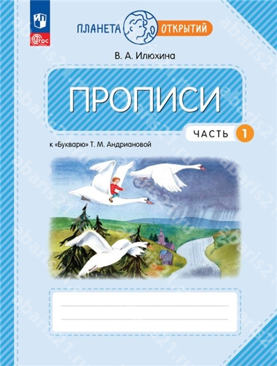 Пропись. 1 Класс. Часть 1. к Букварю Андриановой.
